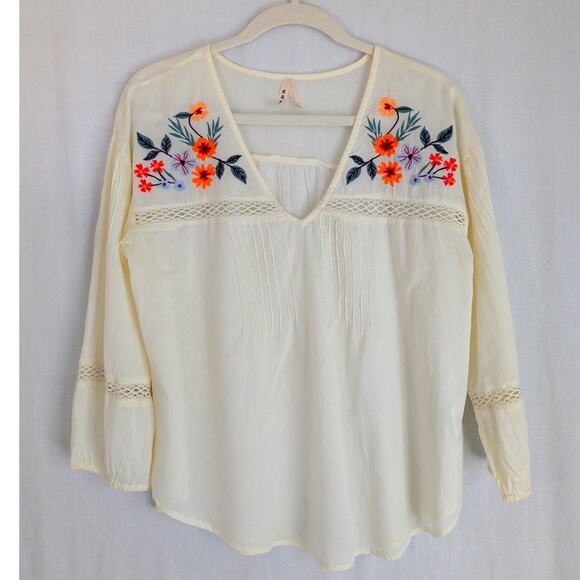 Roper Bohemian Embroidered Tunic Top Size Medium - Picture 1 of 9